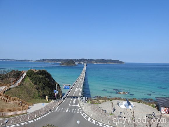 不输冲绳的海景!日本最美的角岛大桥【批木网】